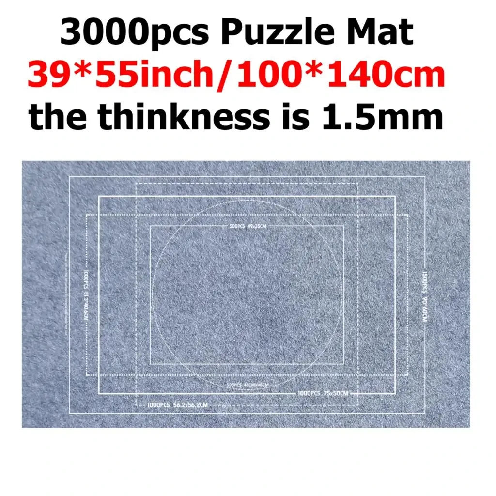Covor pliant pentru puzzle-uri – Mărime și opțiuni de culoare