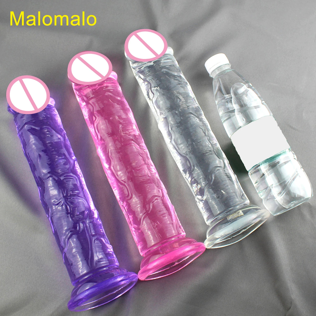 Non-Electric TPE Adult Toy with Suction Base – Size Options
