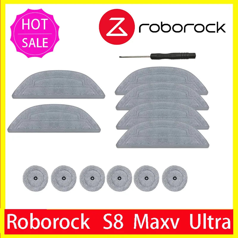 Microfibre Mop Pad Set for Roborock S8 MaxV Ultra and S8 Max Ultra