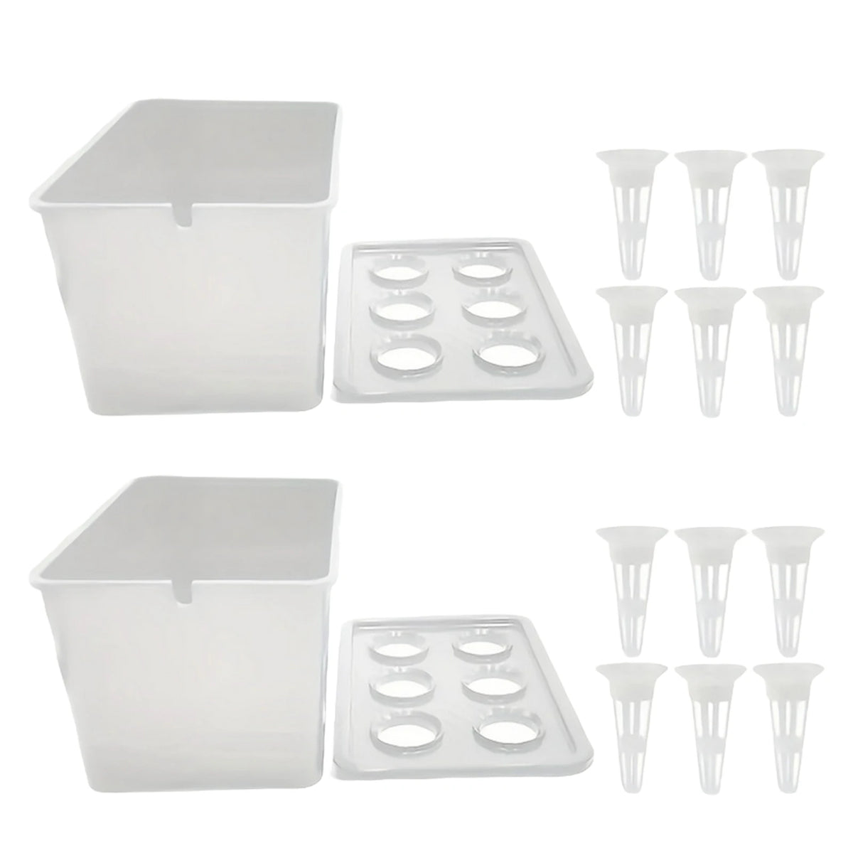 Six-Cup Hydroponic Seedling Box