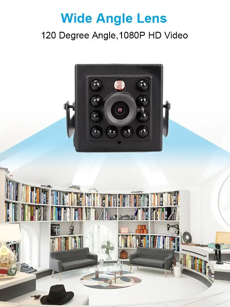 4K Ultra HD 8MP IP Camera Indoor H.265 Onvif Mini Small CCTV Night Vision IR 940nm POE Security Camera Inside Birdcage Machine