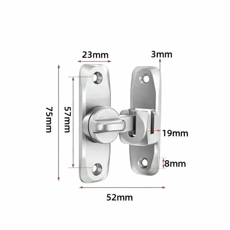 90/180-Degree Flip Latch for Compatible Doors