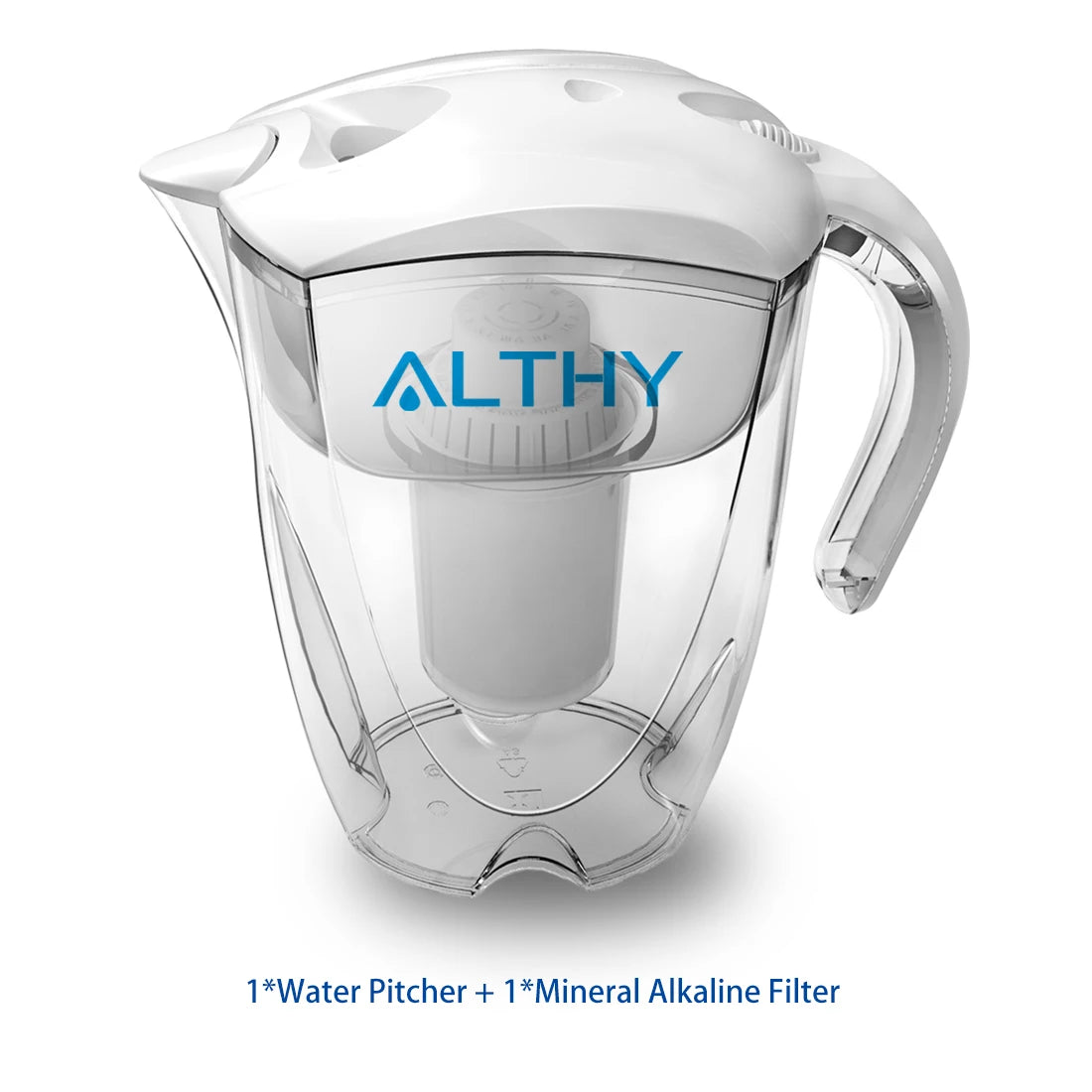 3.5L Alkaline Mineral Water Pitcher Filter - 400L Long-Life Filters