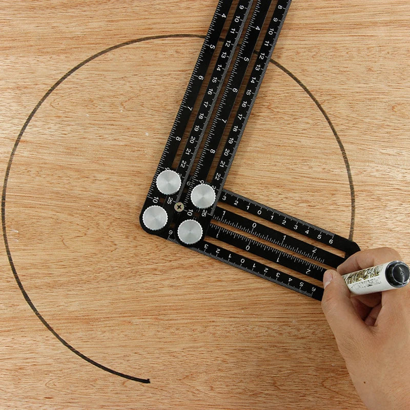 Aluminium Multi-Angle Folding Layout Ruler