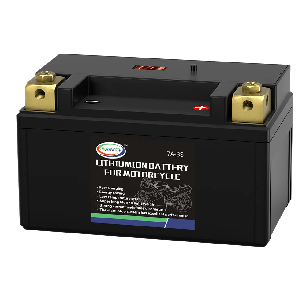 Motorcycle Battery 12V LiFePO4 Lithium Ion 4L-BS 160CCA Size-113x70x89mm Built-in BMS Board Lithium Phosphate Ion Battery