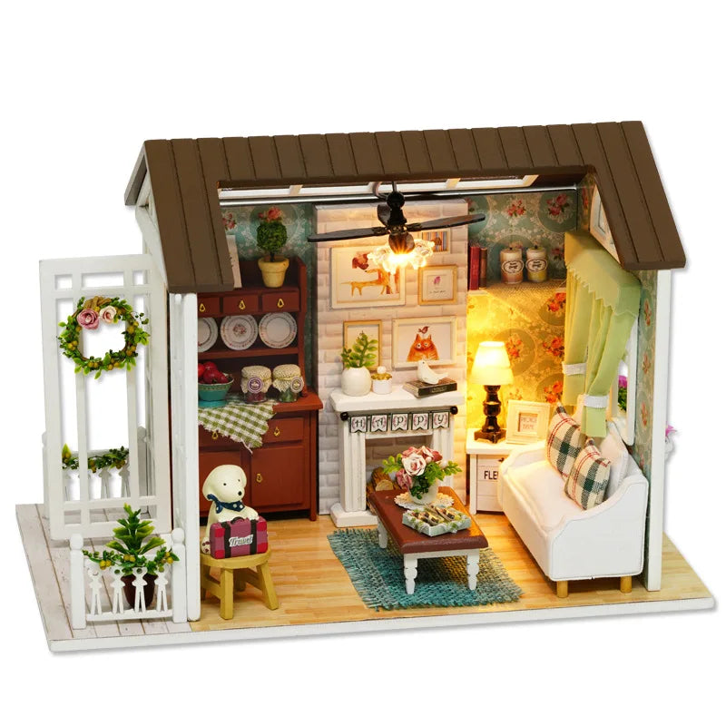 Kit de quarto em miniatura DIY, opções de modelos
