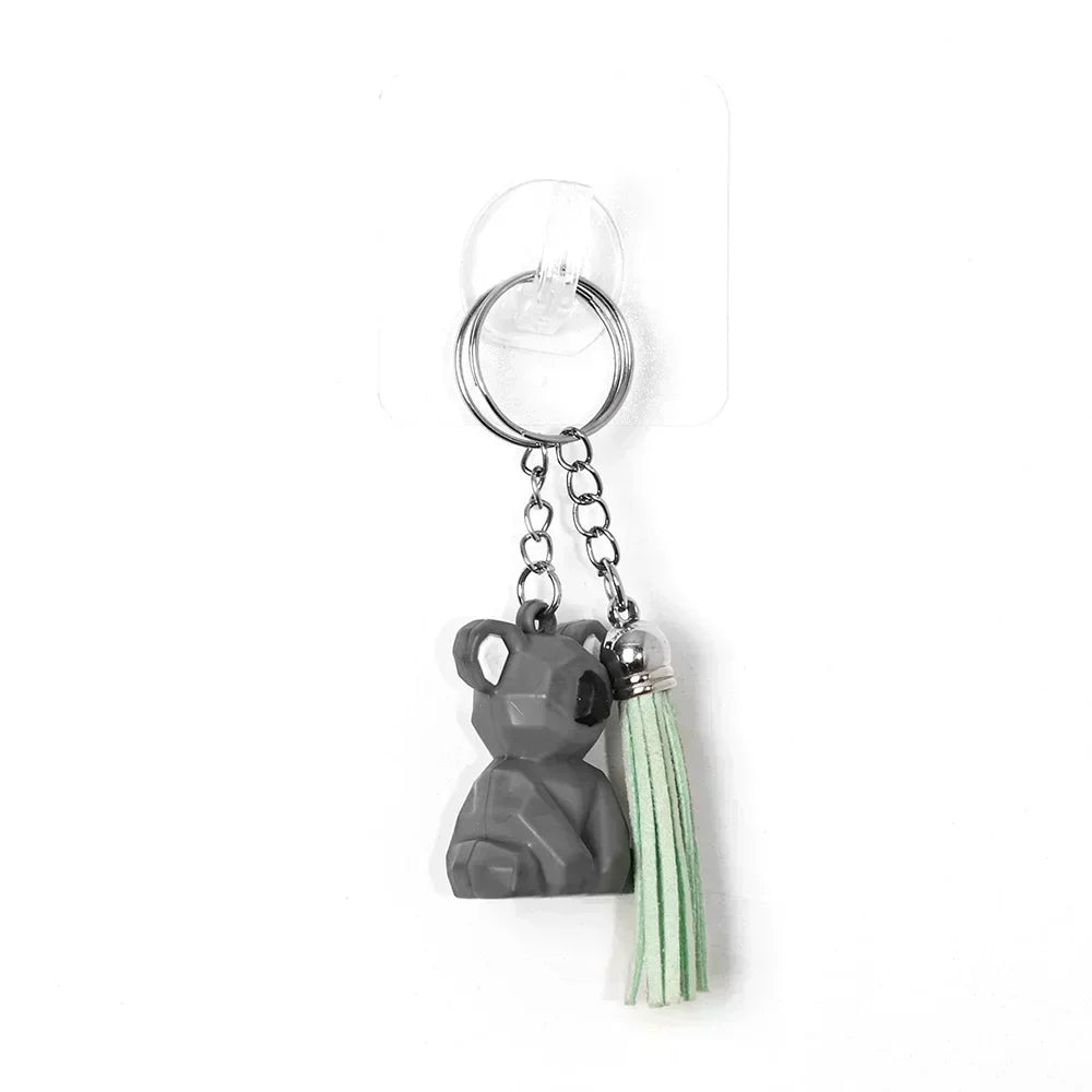 Silver Plated Metal Blank Keyring Keychain Split Ring Keyfob Key Holder Rings Women Men DIY Key Chains Key Ring Accessories
