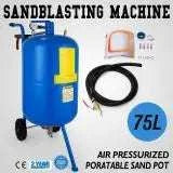 Bærbar 10 Gallon Sandblæser 125 PSI Trykblæsningssæt