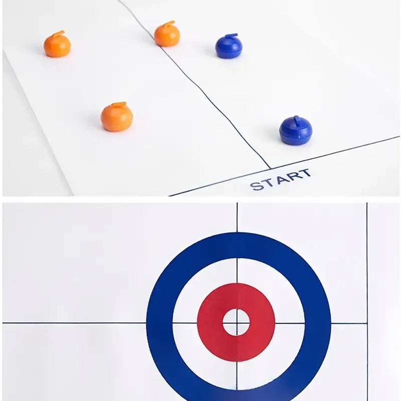 Tafelcurlingspel, opties met acht of zestien stenen
