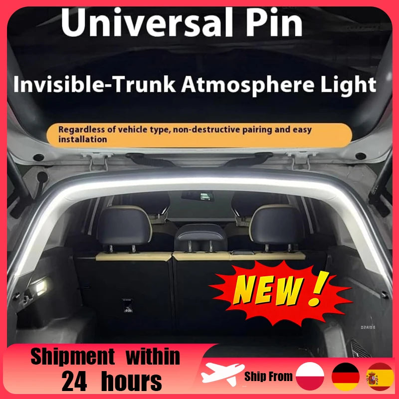 4M Auto Sensor LED Trunk Light Strip for Car Luggage Space