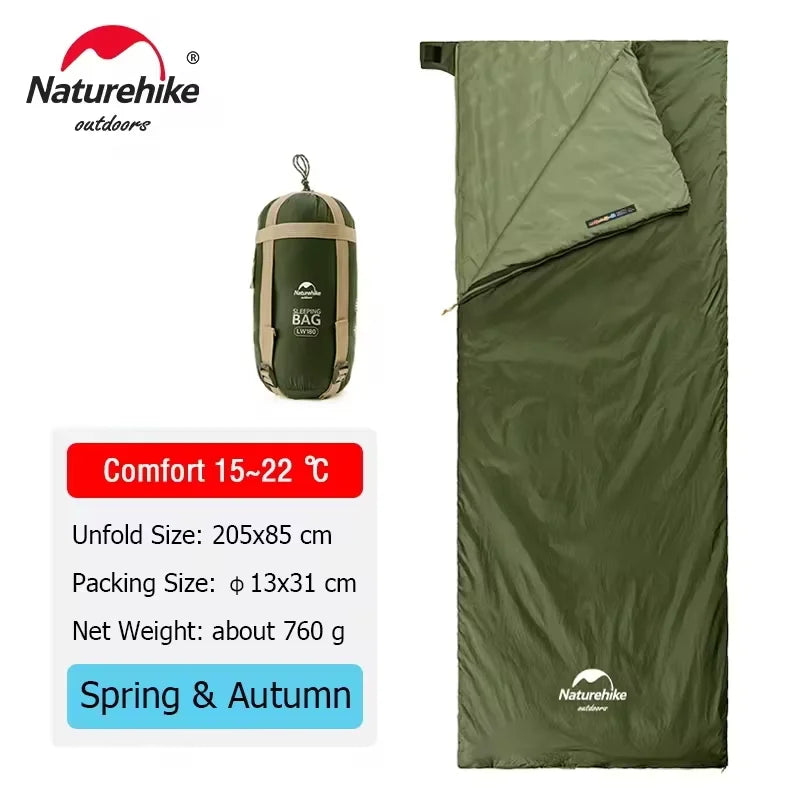 Naturehike LW180 Ultralight Sleeping Bag for Camping & Hiking