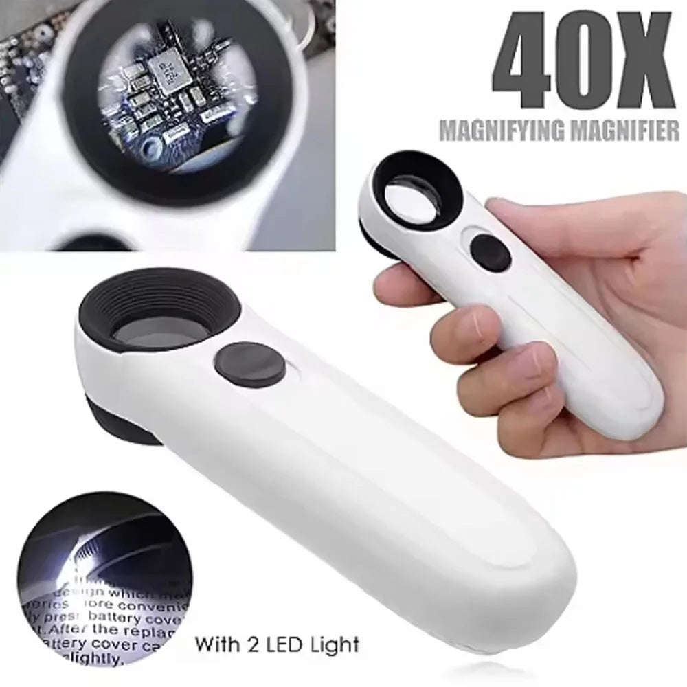 NWT10 Handheld Magnifier with Twin LED Lights