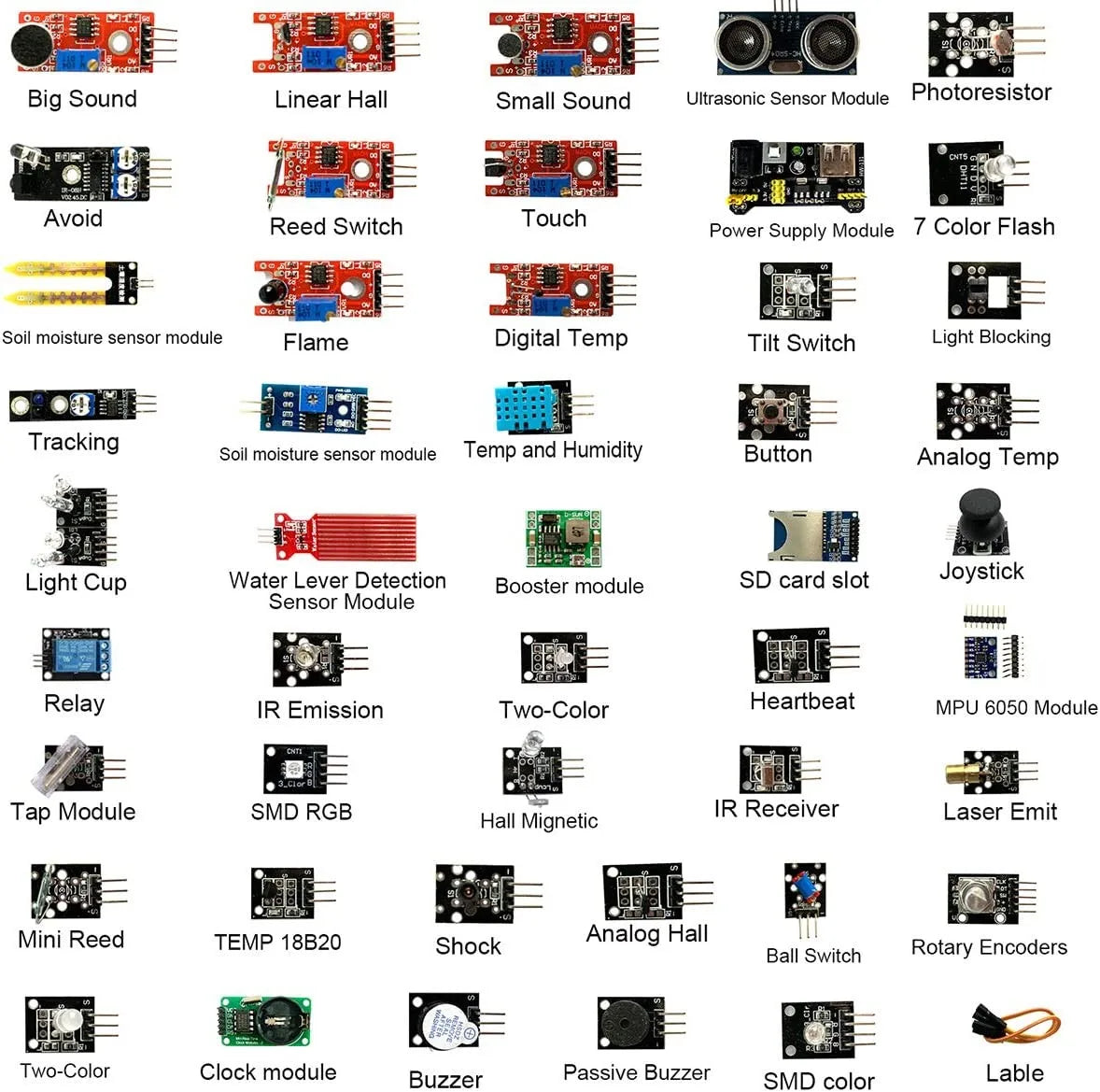 Electronics Sensor Module Kit - 16 or 45 Options