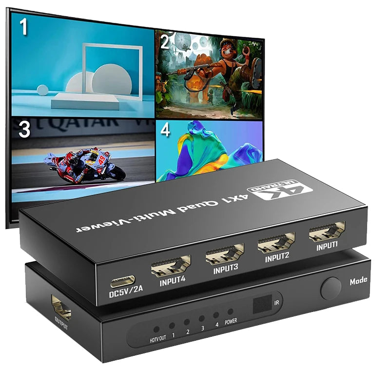 عارض HDMI متعدد بأربعة مداخل - خرج 1080p60