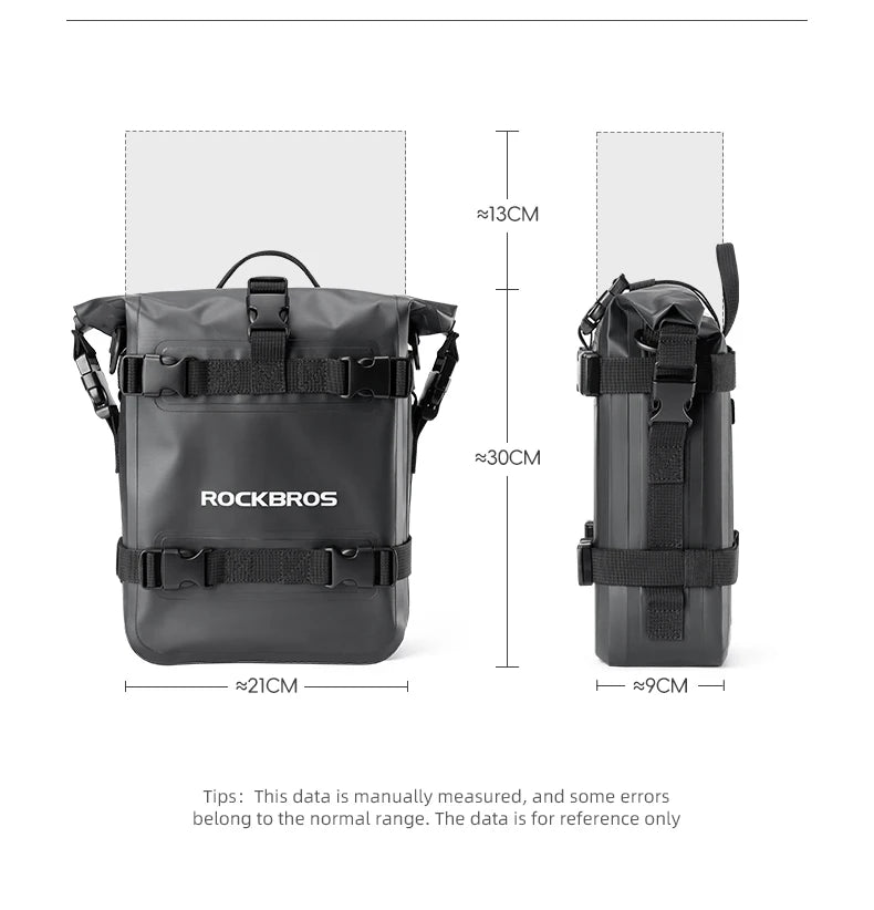 Motorcycle Saddle Bag 5L Waterproof Crash Bar Storage Pack