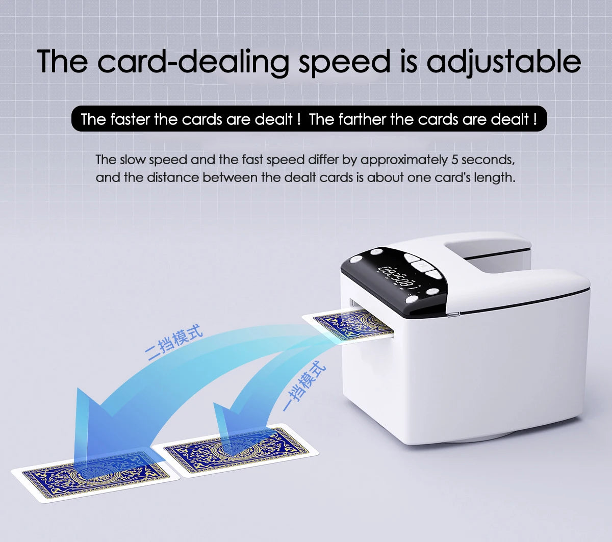 Rechargeable Automatic Playing-Card Dealer