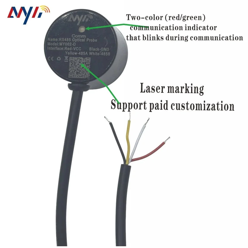 RS485 Optical Meter Probe - IEC62056 Communication