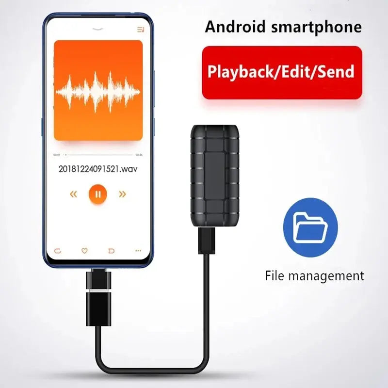 Mini voice activated recorder 500hours digital recording device professional sound dictaphone Listening audio micro record small Spy-shop.com