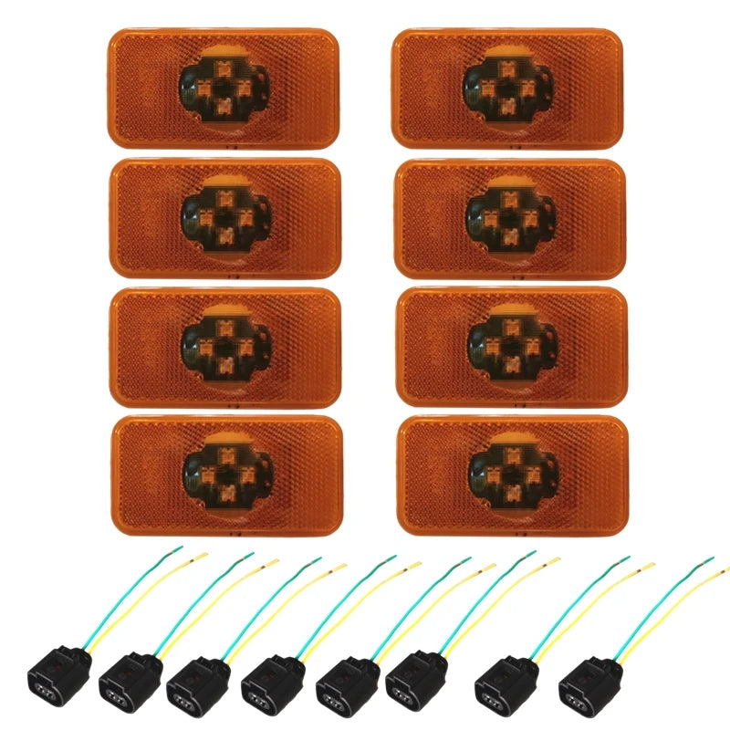 24V LED Side Lights For Volvo Truck FH FM FL Marker Lamp Clearances Light Amber 20789440 20398660 82392733 Accessories