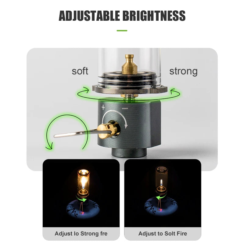 BRS-55 Windproof Gas Camping Lantern, 100g Mini Tent Light