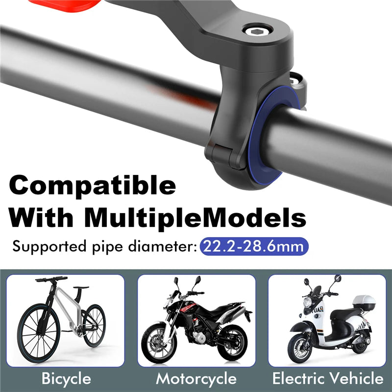 Handlebar Phone Holder, Optional Vibration Damper