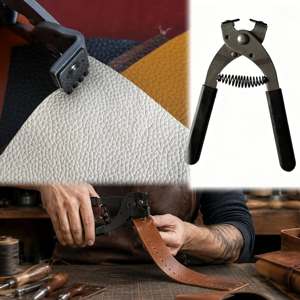 Four-Tooth Leather Stitching Punch Pliers
