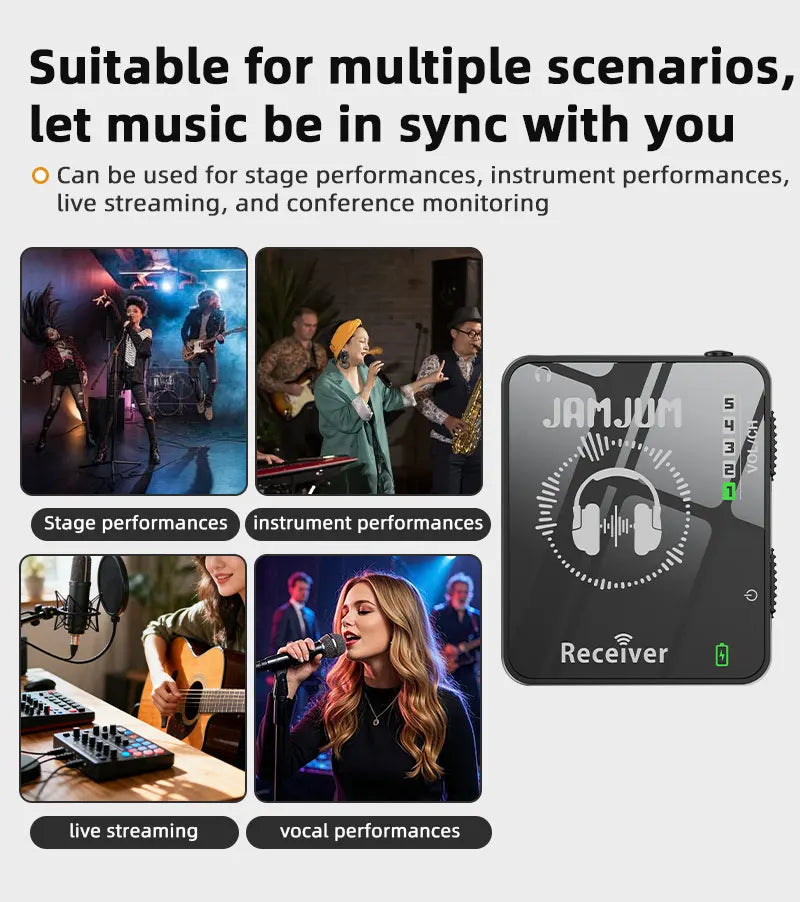 Wireless IEM System 1-to-1 Compact Transmitter & Receiver Kit