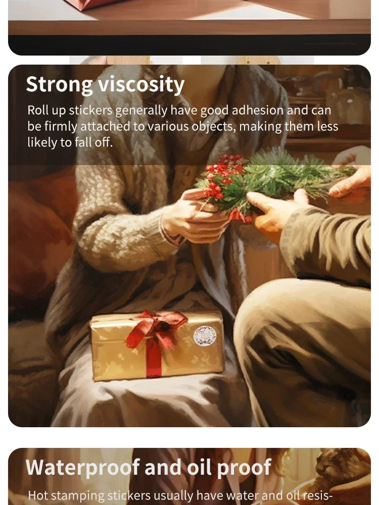 500pcs Monogrammed Floral Thank You Stickers