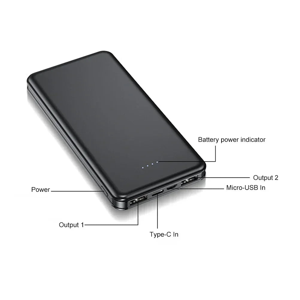 Power Bank da 20000mAh 10000mAh 35W Type C PD ricarica rapida batteria esterna per iPhone 15 Pro, Xiaomi 14, Samsung S23