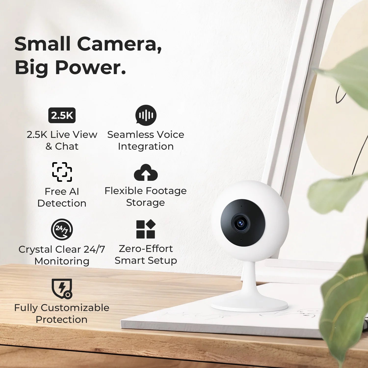 IMILAB SC230 2.5K Indoor Wi-Fi Security Camera with AI Detection