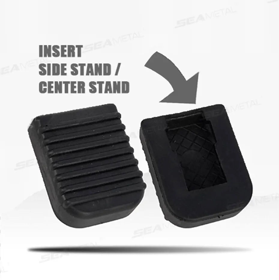 BLALION Motorcycle Stand Pad Kickstand Rubber Support Plate Outdoor Parking Motorbike Foot Side Stand Base Kickstand Holder Pad