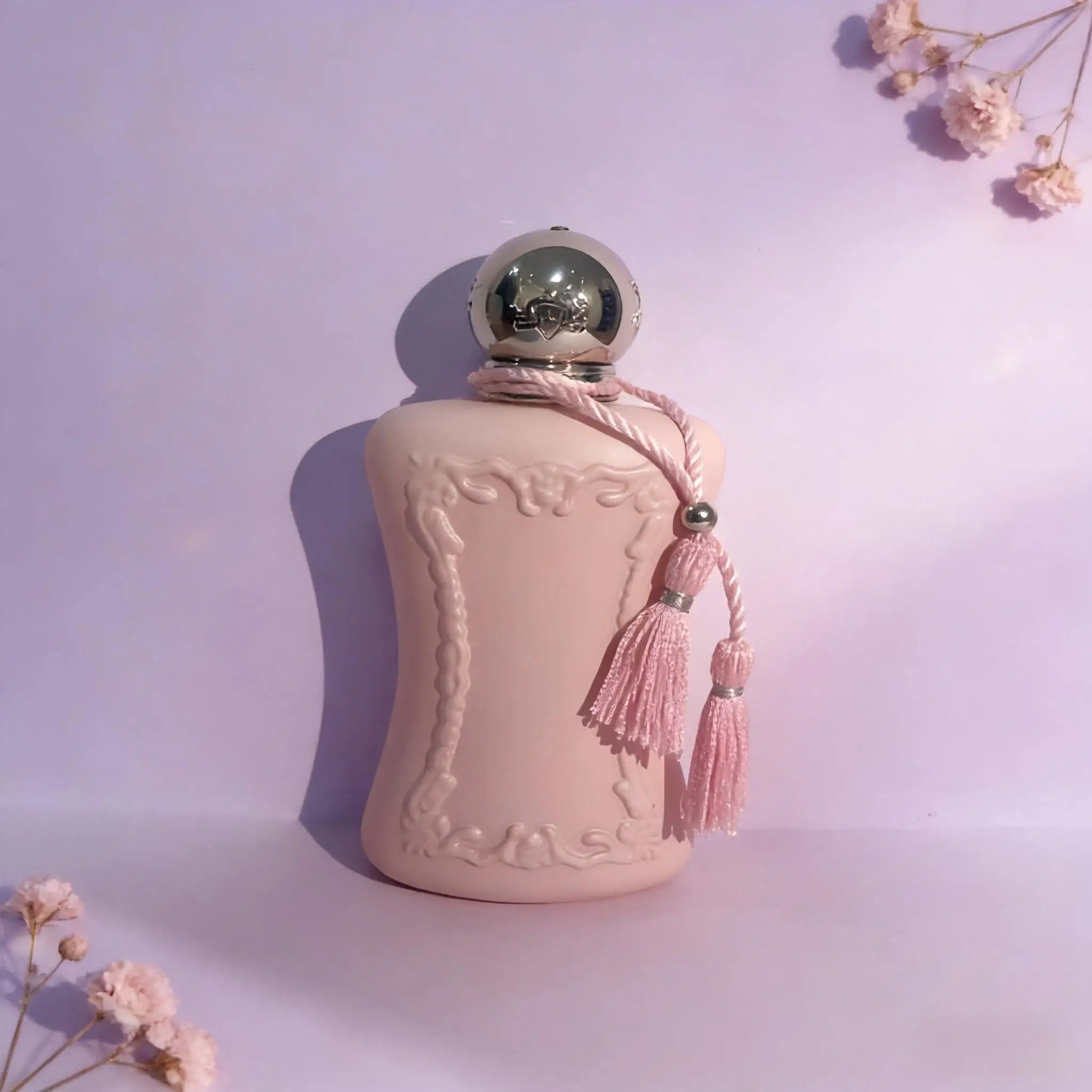 Elegant Pink Bottle with Tassel Floral Fragrance for Daily Wear