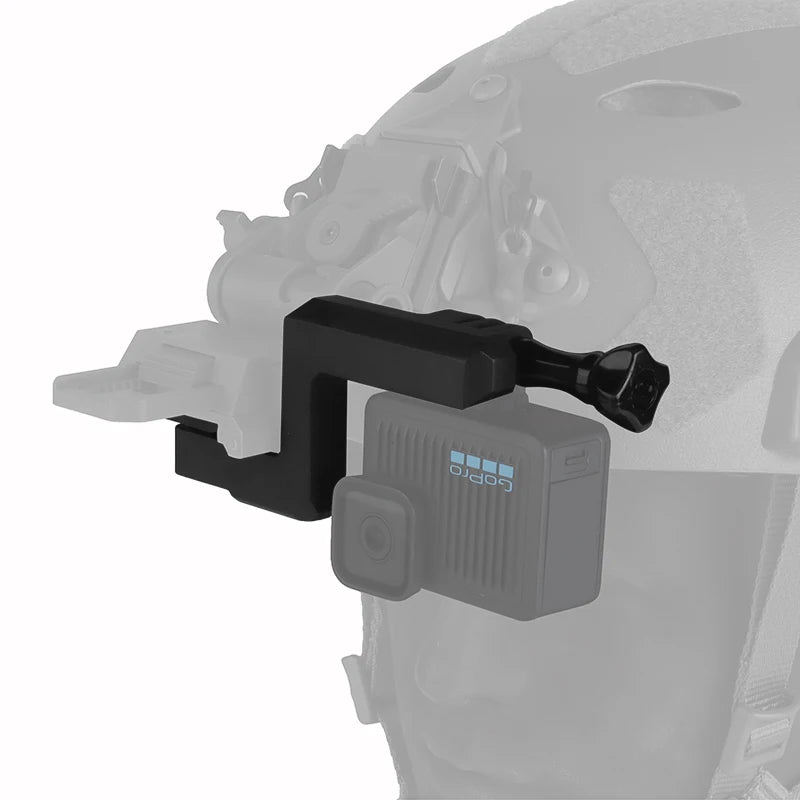 Helmet Action-Camera Mount for Compatible NVG Brackets