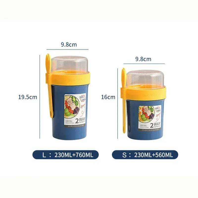 Two-Part Salad and Breakfast Cup, S/L Options