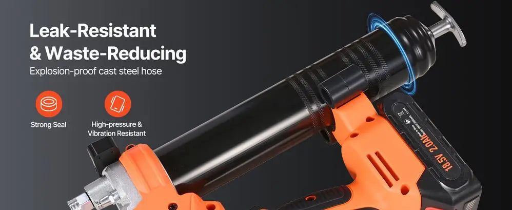 Battery Powered Grease Gun 8000 PSI Cordless 20V Operation