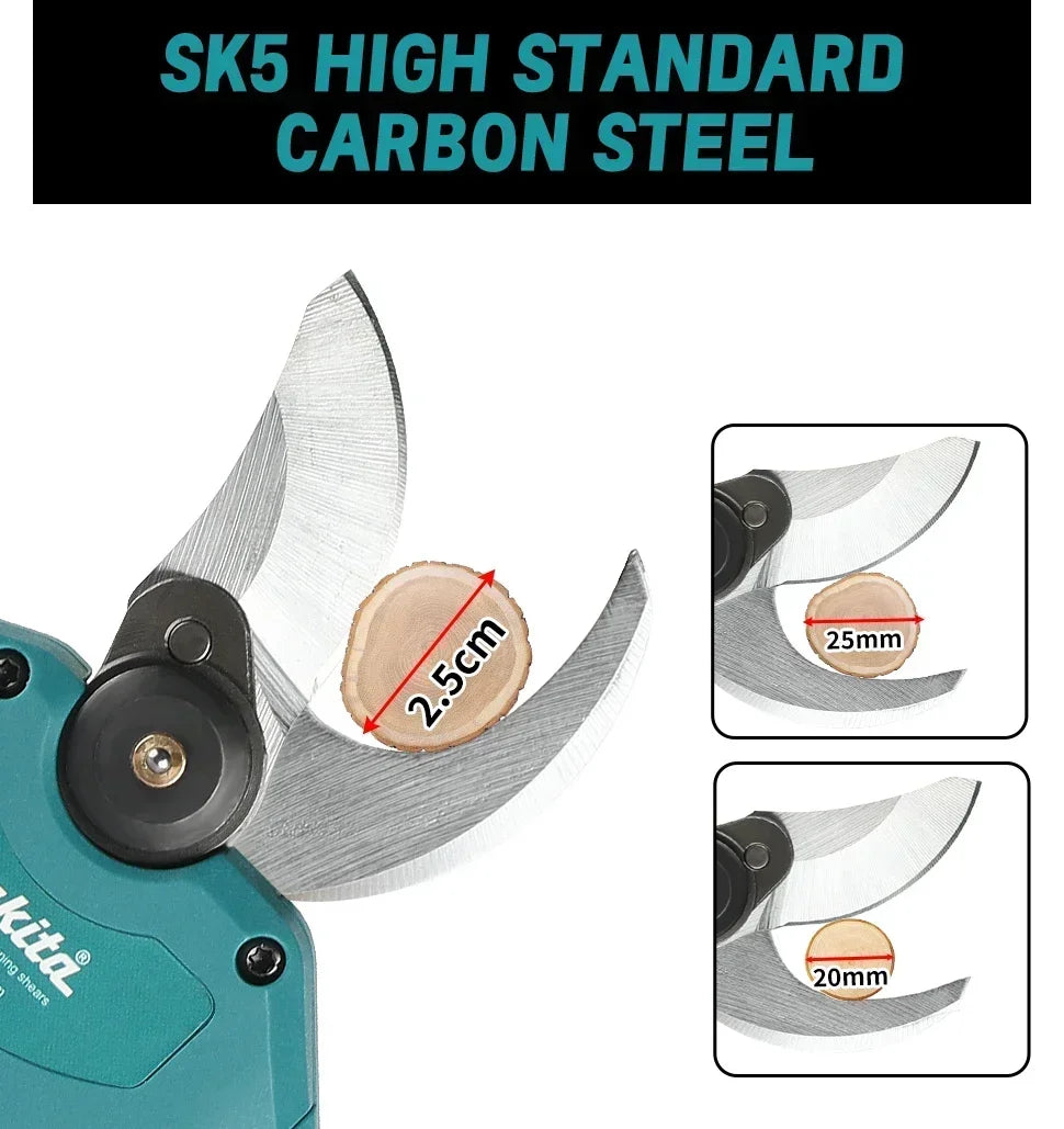Cordless Electric Pruning Shears 20V Brushless with LCD Display
