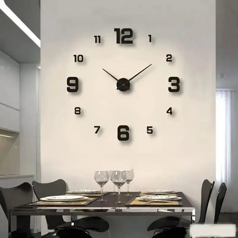 Frameless DIY Wall Clock - Colour Options