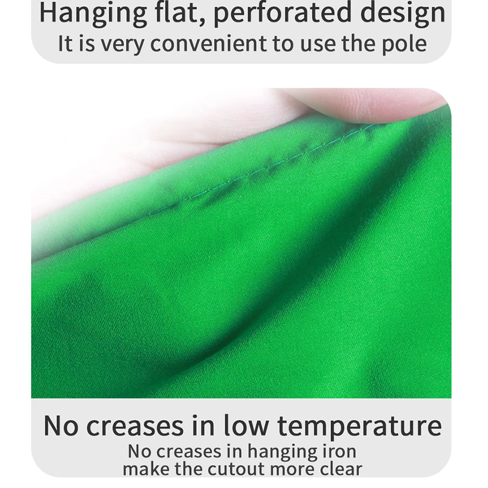 Green Photography Background Cloth, Size Options
