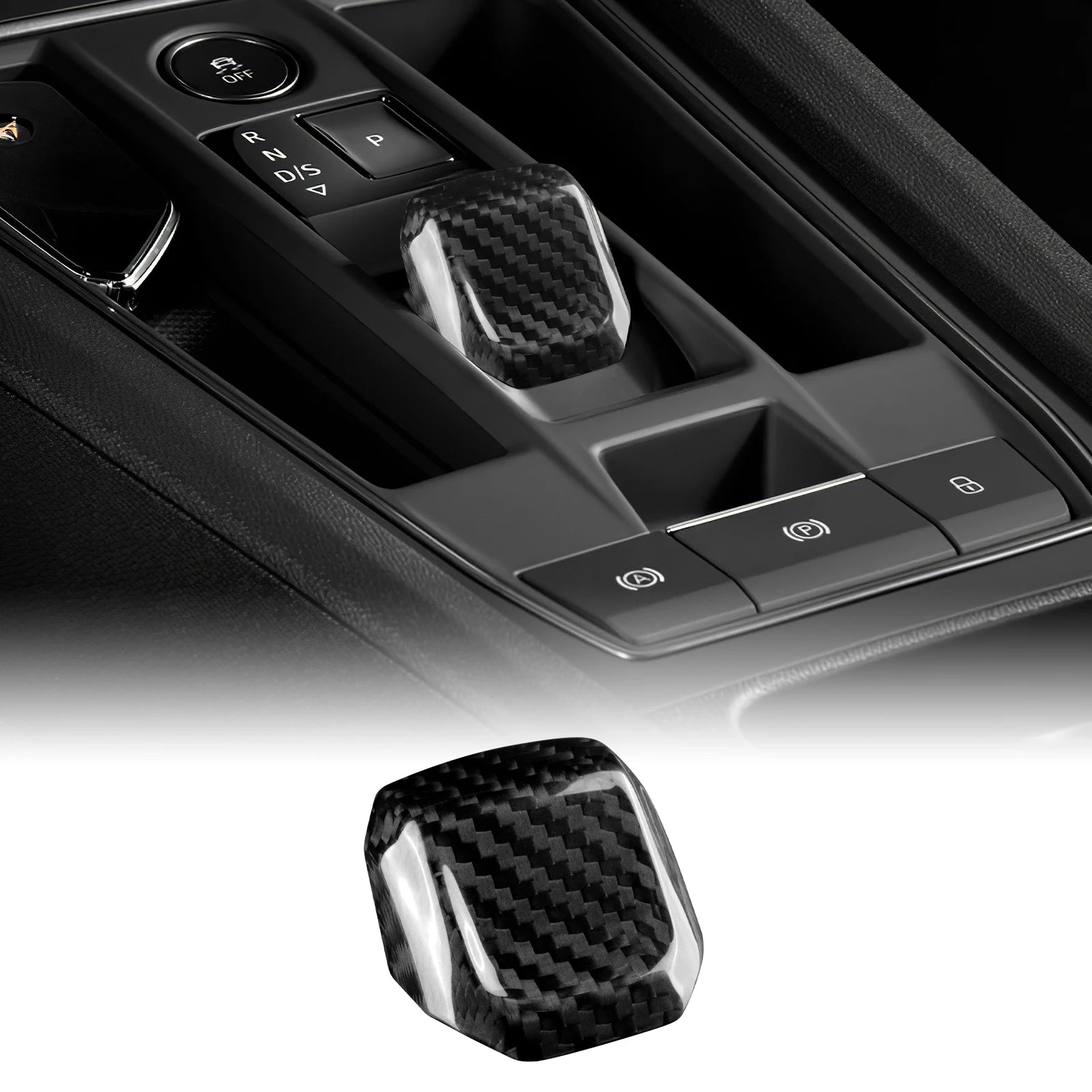 Hard Dry Carbon Fiber Gear Shift Trim for Cupra Leon & Formentor