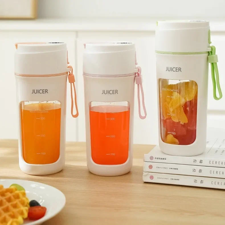 340ml USB Rechargeable Portable Juicer Cup with Leakproof Design