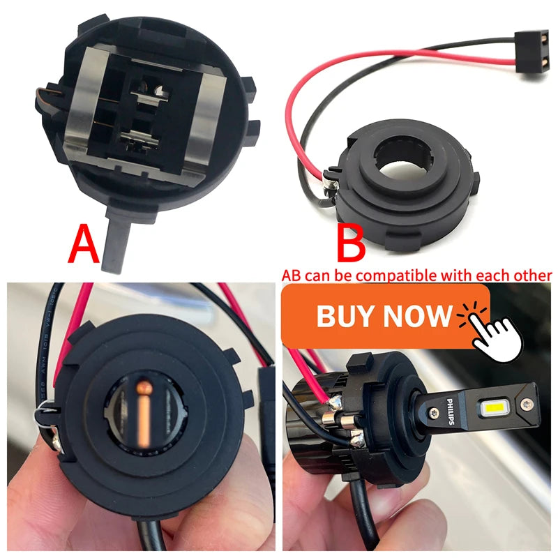 Philips LED H7 Ultinon Rally 3551 Maks Kraft 50W 4500LM Bilforlygter 6500K Hvid LED Lamper Maks Lumen Watt PX26d LUM11972U3551X2