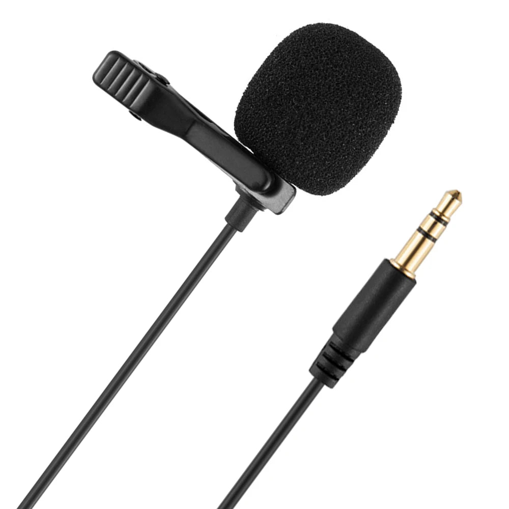 Mini Metal Clip-On Condenser Microphone with 3.5mm Plug
