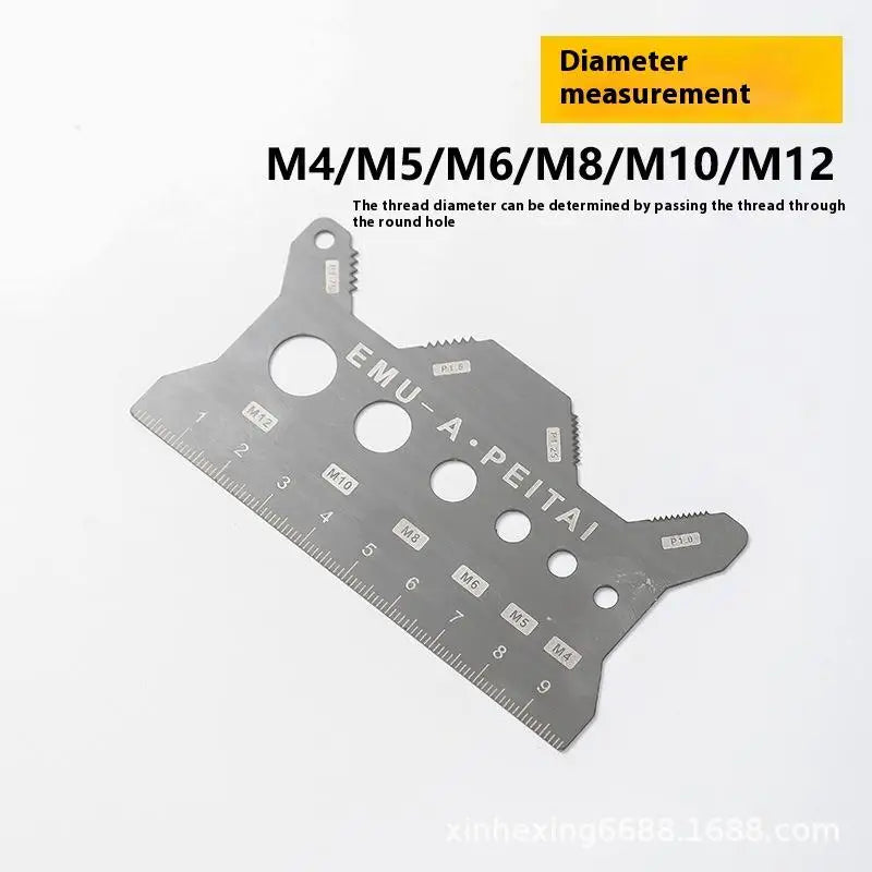 Screw Thread Pitch and Diameter Gauge