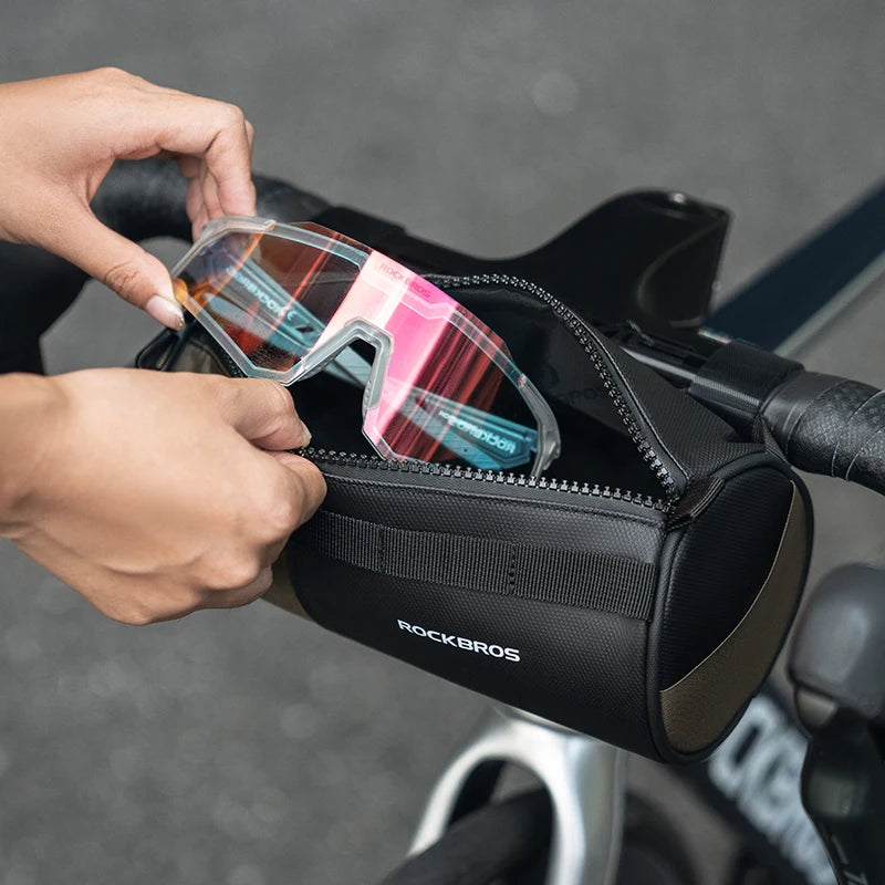 Reflective Bicycle Handlebar Bag, 1.7L Rainproof Front Bag