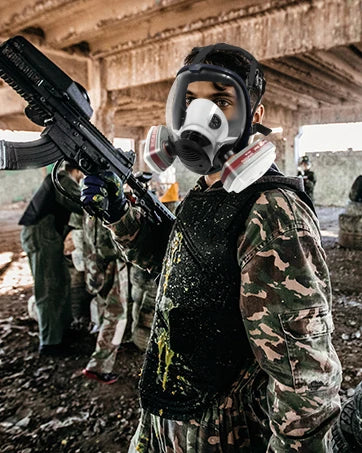 Helmaske 6800 med anti-dug linse og dobbelt filtrering
