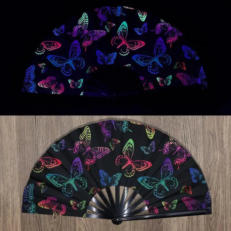 UV-Printed Bamboo Folding Performance Fan