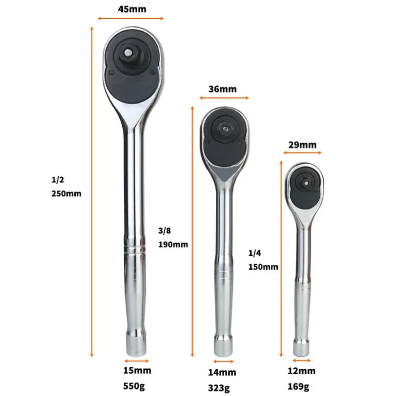 24-Tooth Reversible Ratchet - Drive Options