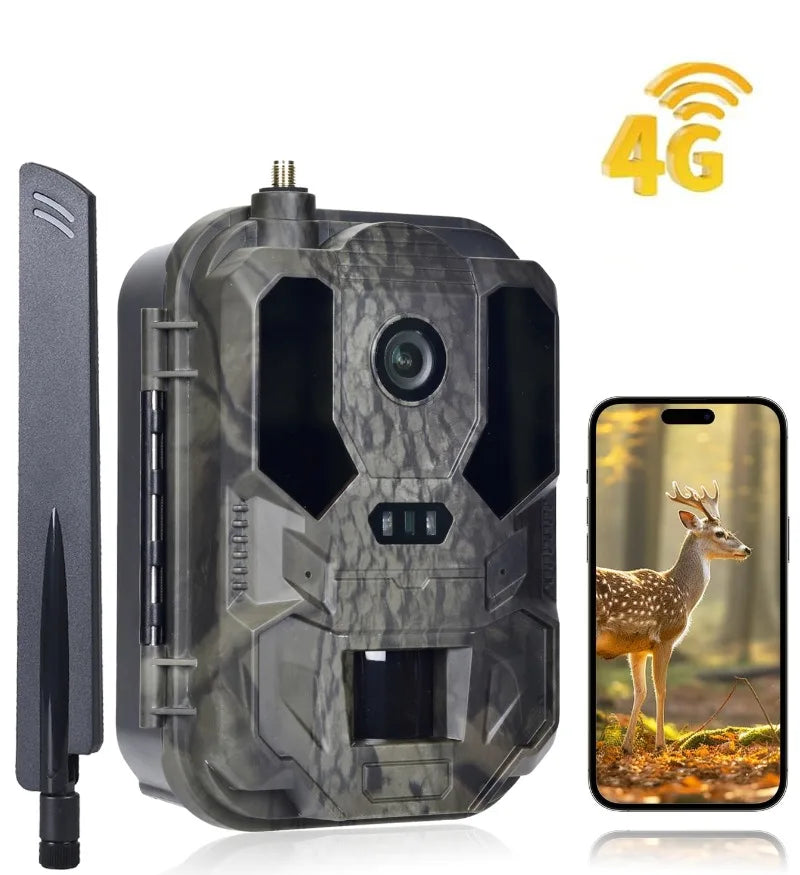 4K 4G Wildlife Trail Camera with 0.2s Trigger and Night Vision