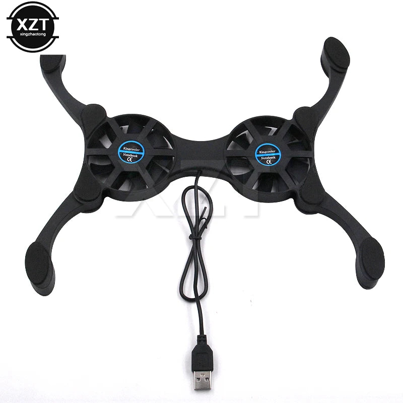 Portable Folding Dual-Fan Laptop Cooling Pad