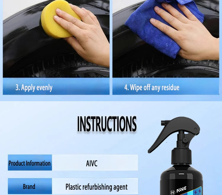 Plastic Restore Revitalizer for Long‑Lasting Car Trim Renewal